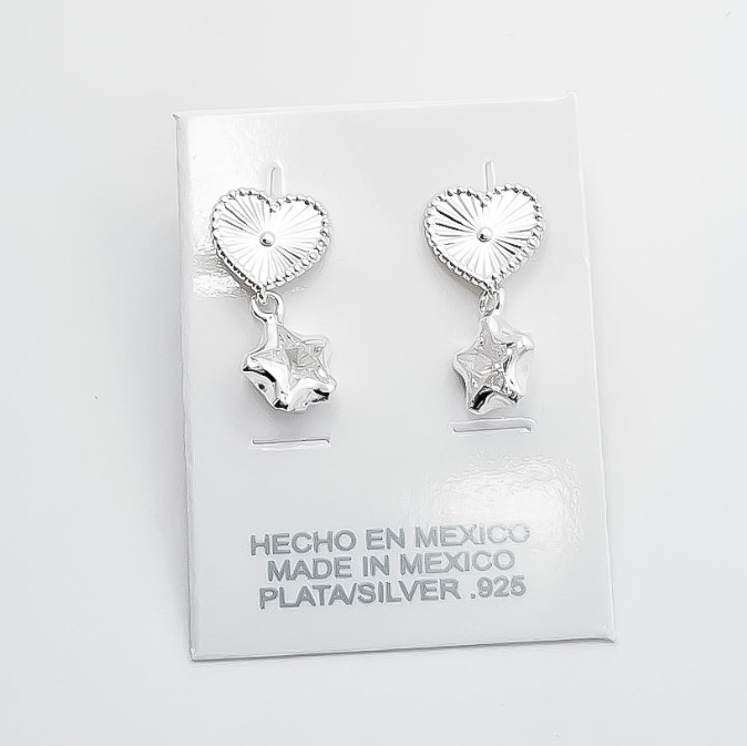 Arete Corazon Estrella Blanco