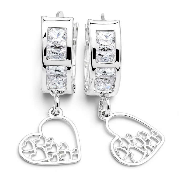 Hugguies Corazon Plata Ley 925