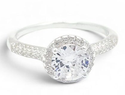 Anillo Zirconia Blanca