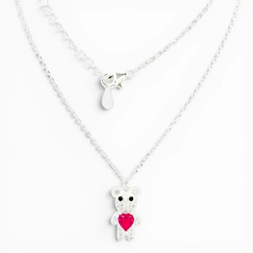 Collar Osito Rojo