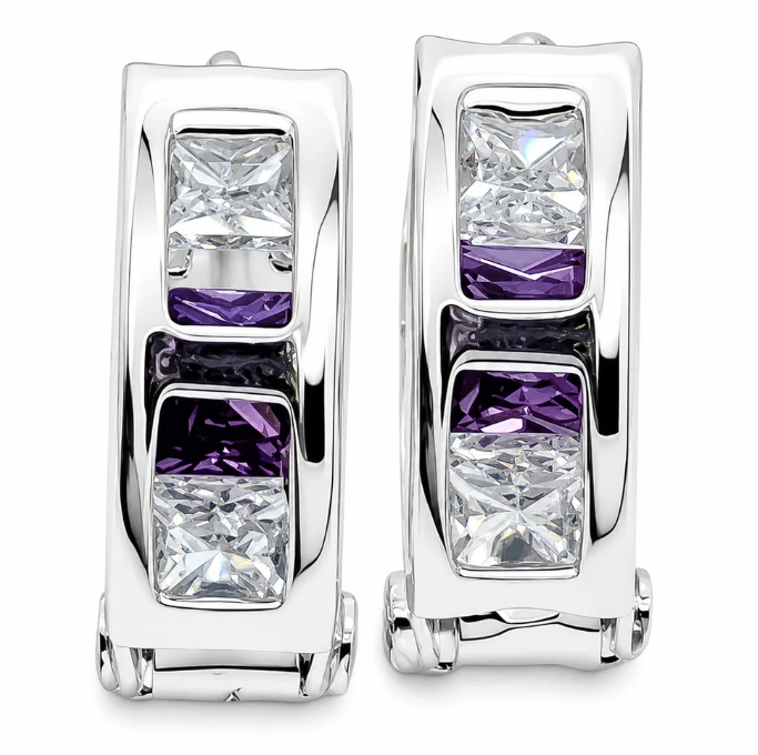 Hugguies Mini Zirconia Plata Ley 925