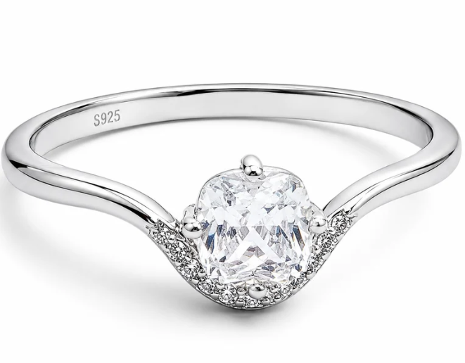 Anillo Zirconia Delgado