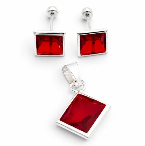 Set Cuadro Rojo