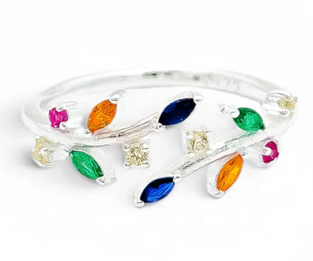 Anillo Zirconia Azul
