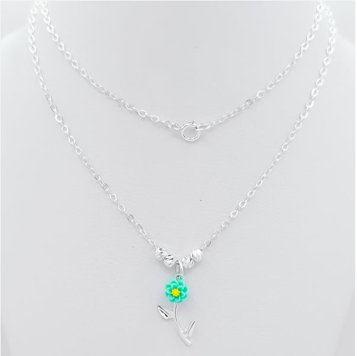 Collar Flor Verde