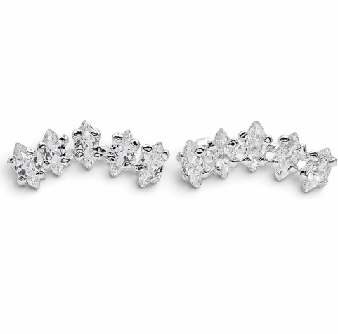 Broquel Churumbela Blanco Plata Ley 925