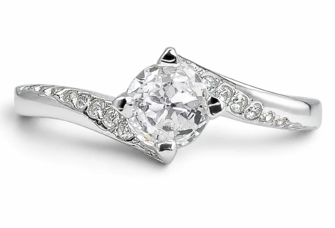 Anillo Zirconia Chico Plata Ley 925