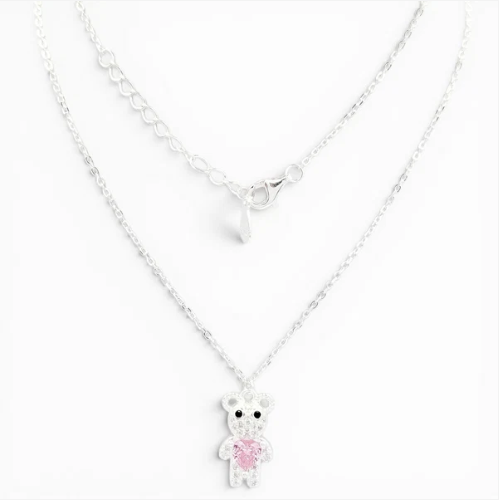 Collar Osito Rosa