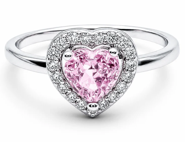 Anillo Corazon Liso RS Plata Ley 925