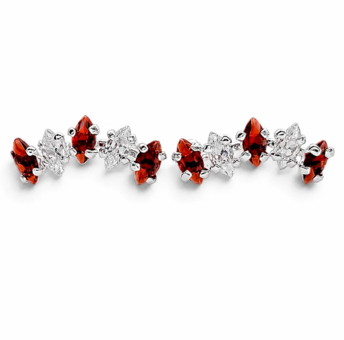 Broquel Churumbela Rojo Plata Ley 925