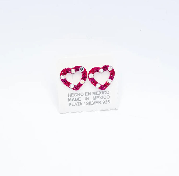 Arete Corazon Rosa