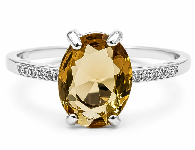 Anillo Zirconia Zultanita Plata Ley 925
